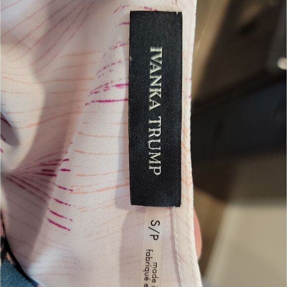 PETITE Ivanka Trump Cold Shoulder Blouse - Picture 7 of 7